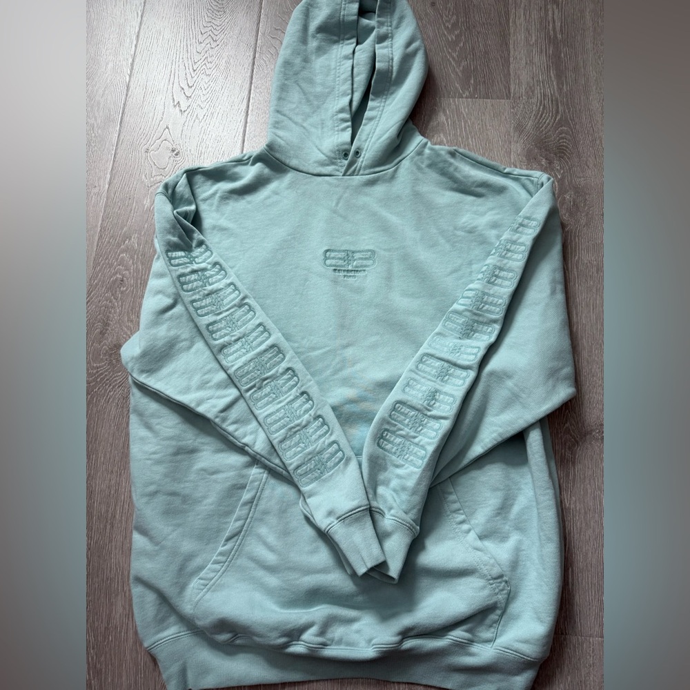 NWT Balenciaga Blue Hoodie -unisex XS